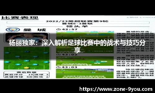杨丽独家：深入解析足球比赛中的战术与技巧分享